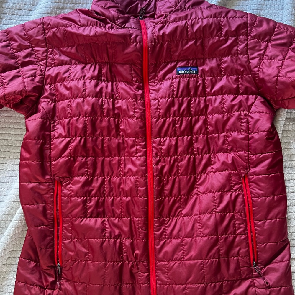 Patagonia Nano Puff Maroon Quilted Jacket
